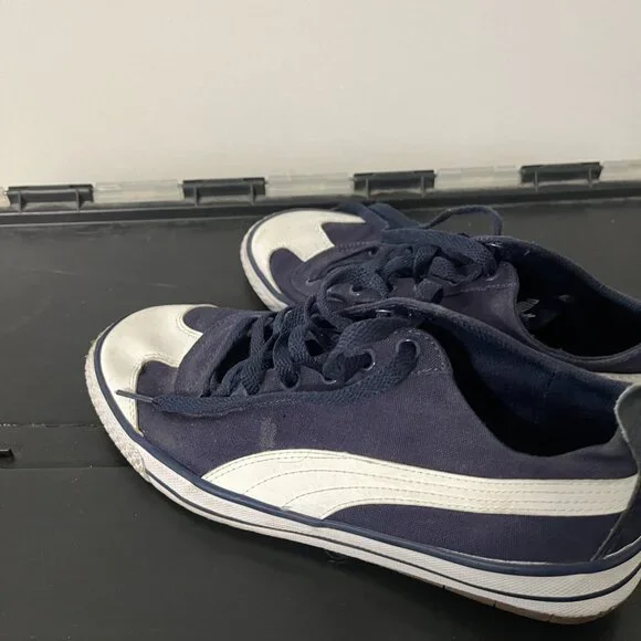 PUMA Men's 917 Fun Casual Sneakers Navy Blue/White US Size 7.5 EUC - Picture 4 of 7